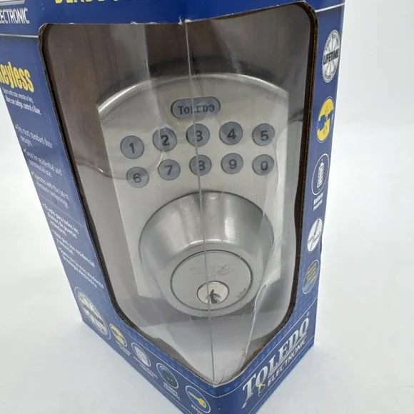 Toledo Deadbolt Keyless Combination Universal Stainless Steel Door Lock CV180E - Picture 3 of 7